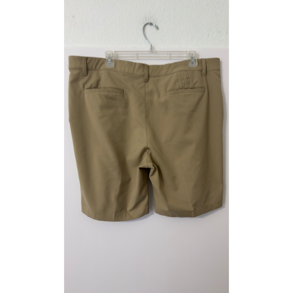 Adidas Golf Shorts Mens 38 Tan Performance Stretch Flat‎ Front